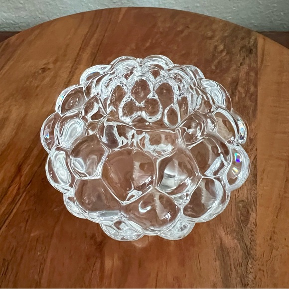 NWOT Orrefors Raspberry Votive Candle Holder - Picture 2 of 7